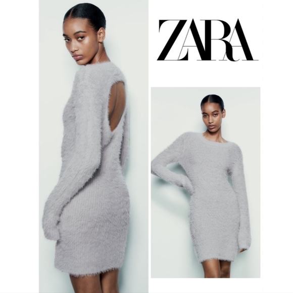 Zara Dresses & Skirts - 🆕️ Zara Lilac Soft Sweater Dress